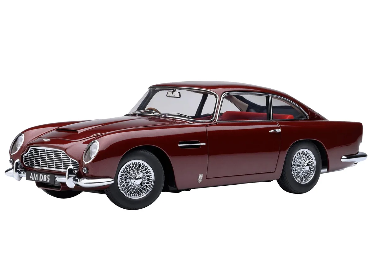Autoart Autoart Aston Martin DB5 RHD Dubonnet Rosso Red Metallic 1/18 hobby collectible — product photo