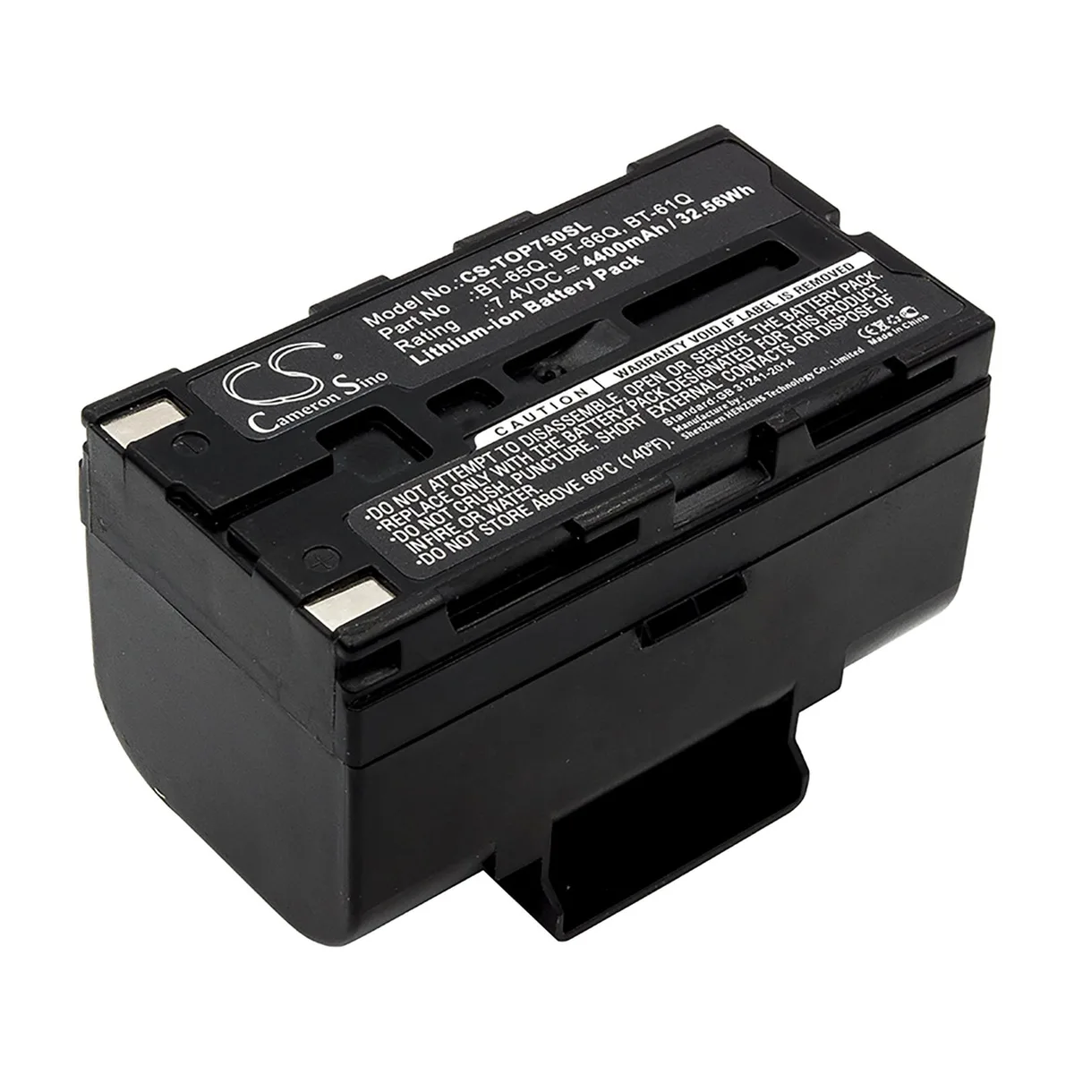 Cameron &amp; Co Cameron &amp; Co DS-CS-TOP750SL GPS Battery 7.4V 4400mAh 4.4Ah Black — product photo