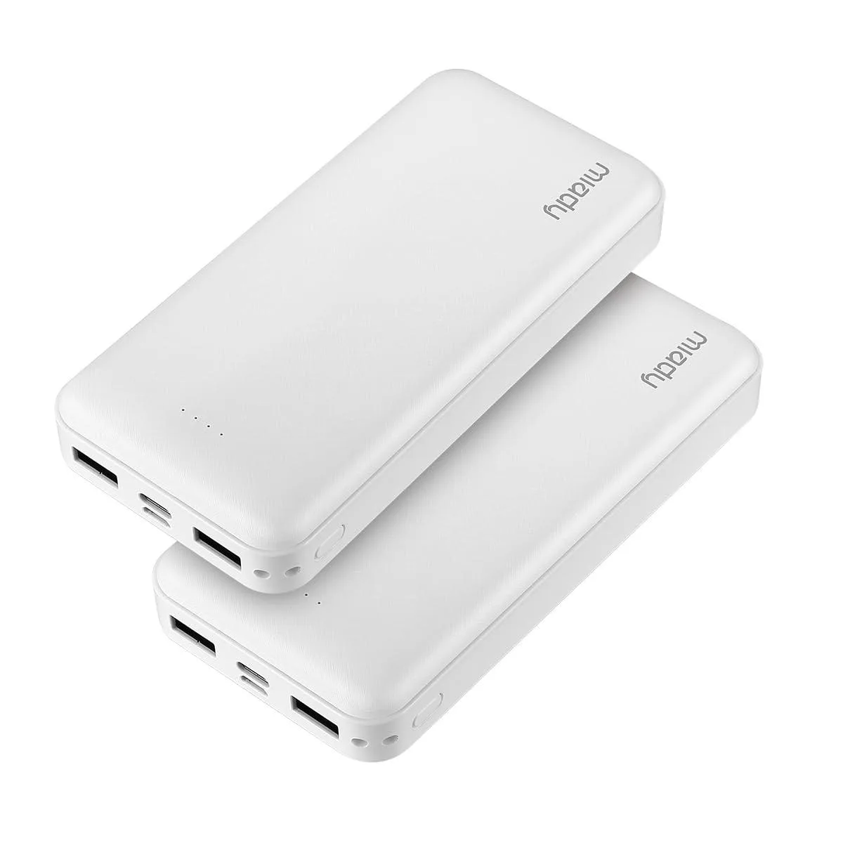 GENERIC 20000mAh Power Bank 22.5W USB-C 2-Pack White — product photo