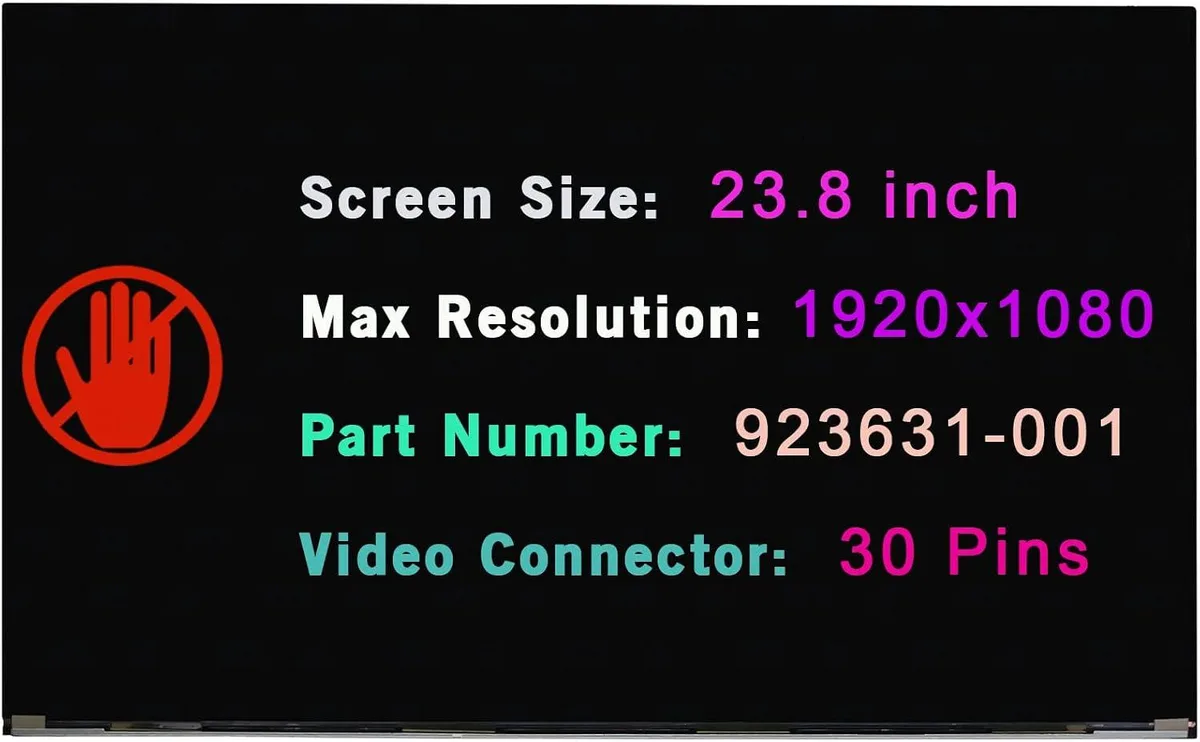 NUOLAISUN NUOLAISUN 23.8" FHD 1920×1080 30-pin LCD laptop screen — product photo