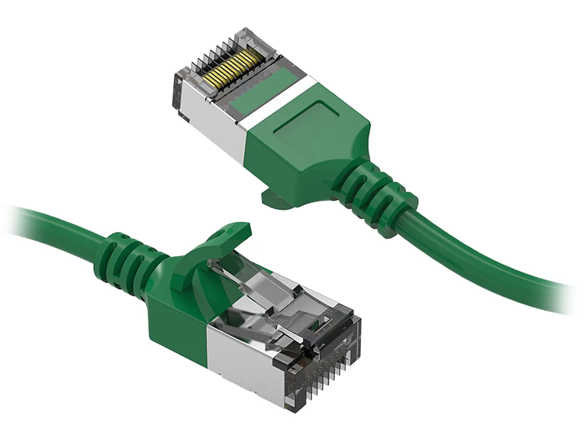Nippon Labs Nippon Labs 60CAT8-2-30GN network ethernet cable 2 ft Cat8 U/FTP 30AWG green — product photo