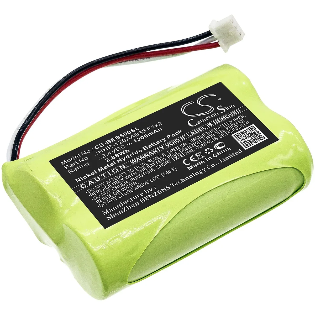  Cameron Sino Bang &amp; Olufsen Beo5 HHR-120AAB33 F1x2 1200mAh 2.4V battery — product photo