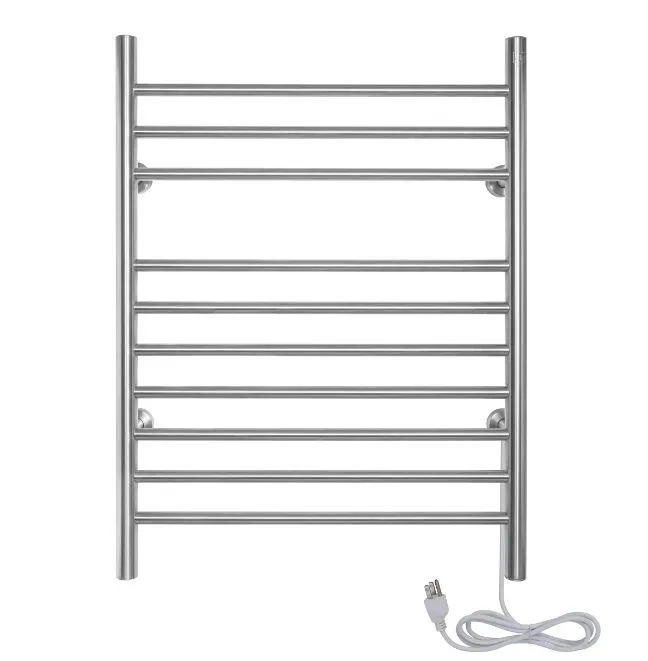 WarmlyYours WarmlyYours Infinity Towel Warmer Brushed Dual Connection 10 Bars — product photo