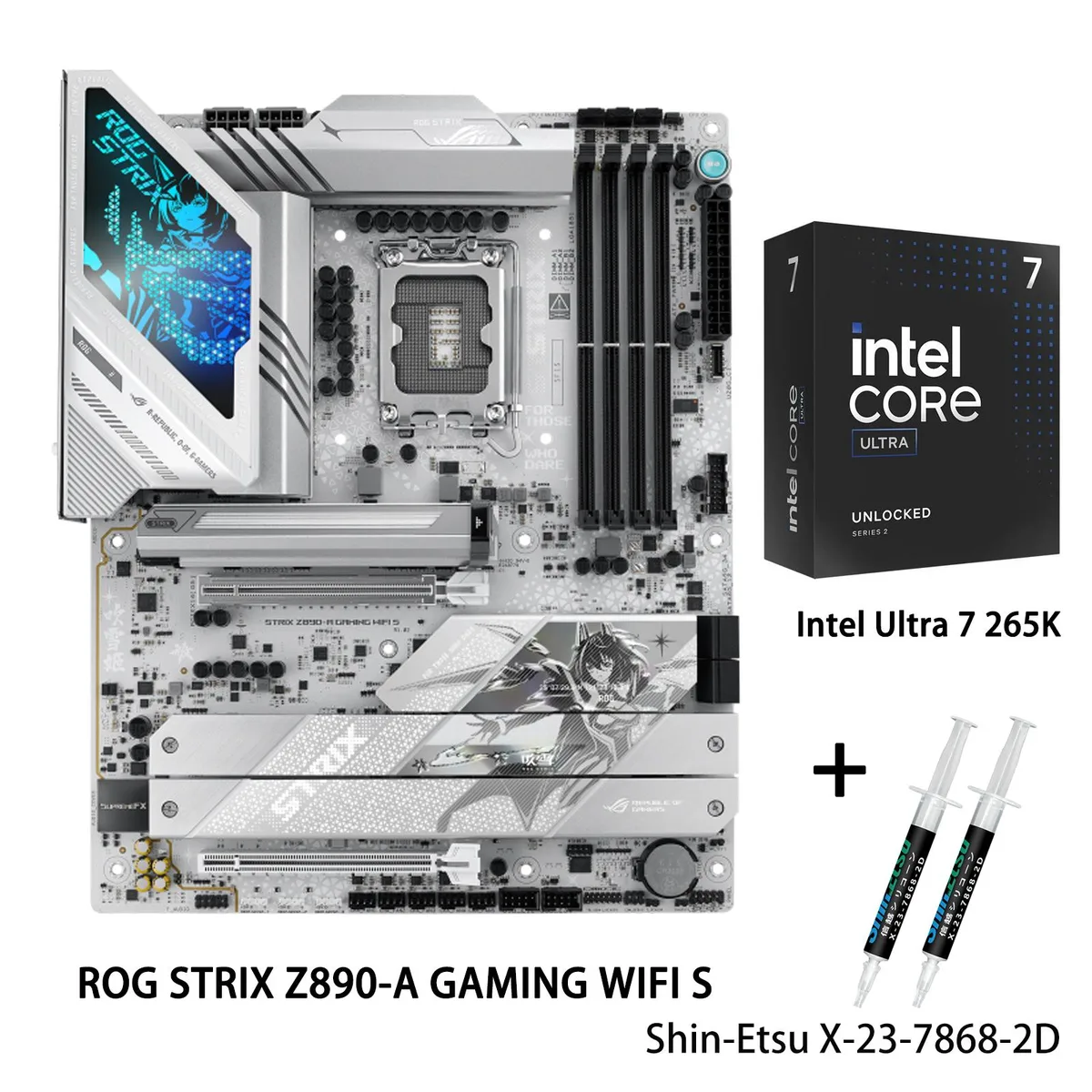 ASUS ASUS ROG STRIX Z890-A GAMING WIFI S Intel motherboard &amp; Core Ultra 7 265K CPU combo — product photo