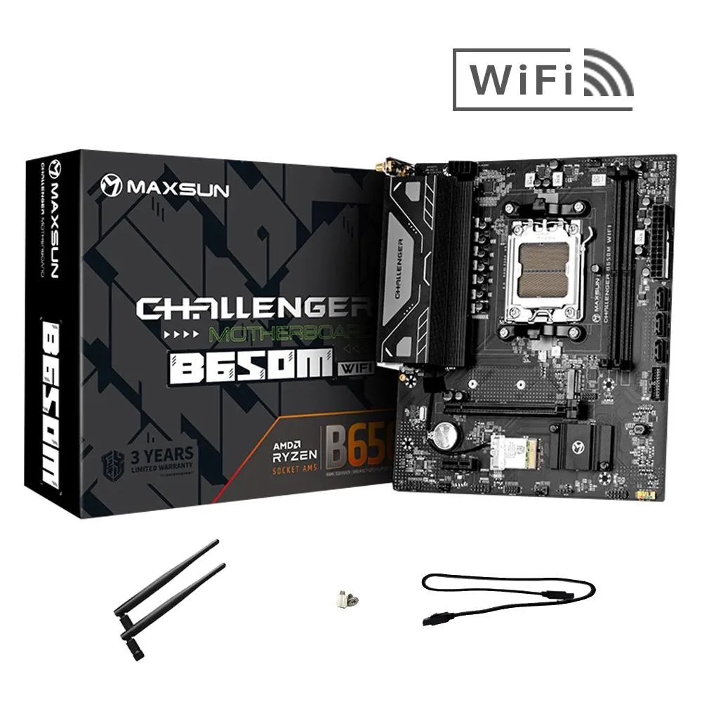 MAXSUN MAXSUN Challenger B650M WiFi AMD motherboard — product photo