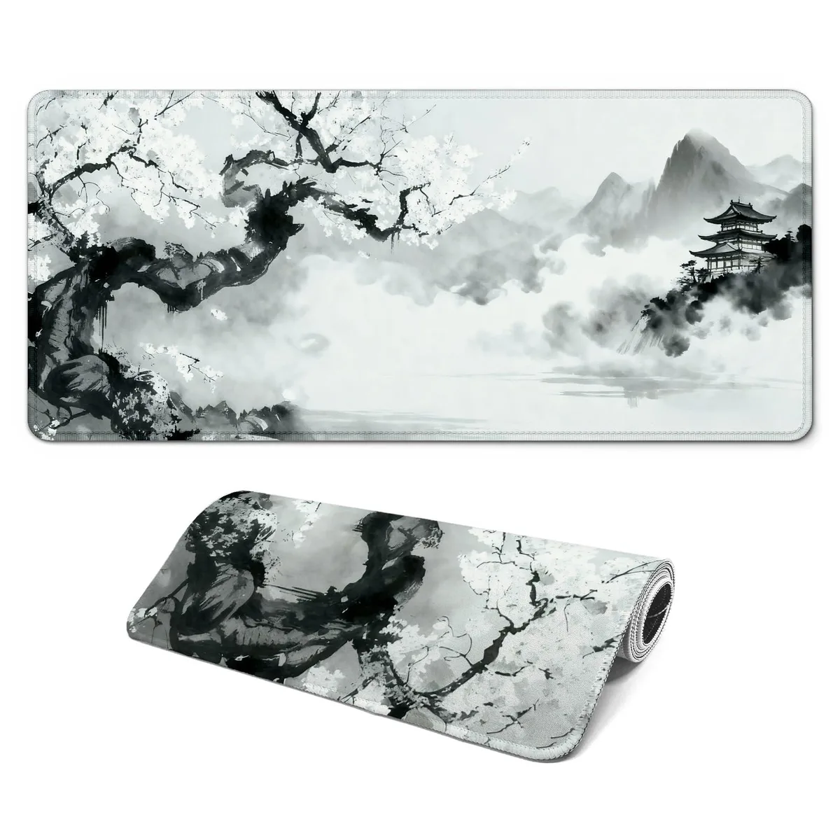  FTSYAD Mouse Pad Japanese Cherry Blossom 31.5 x 11.8 inch — product photo