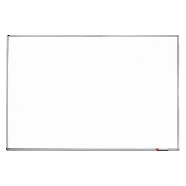 Quartet PPA304 36x48 white porcelain board with silver aluminium frame and marker rail