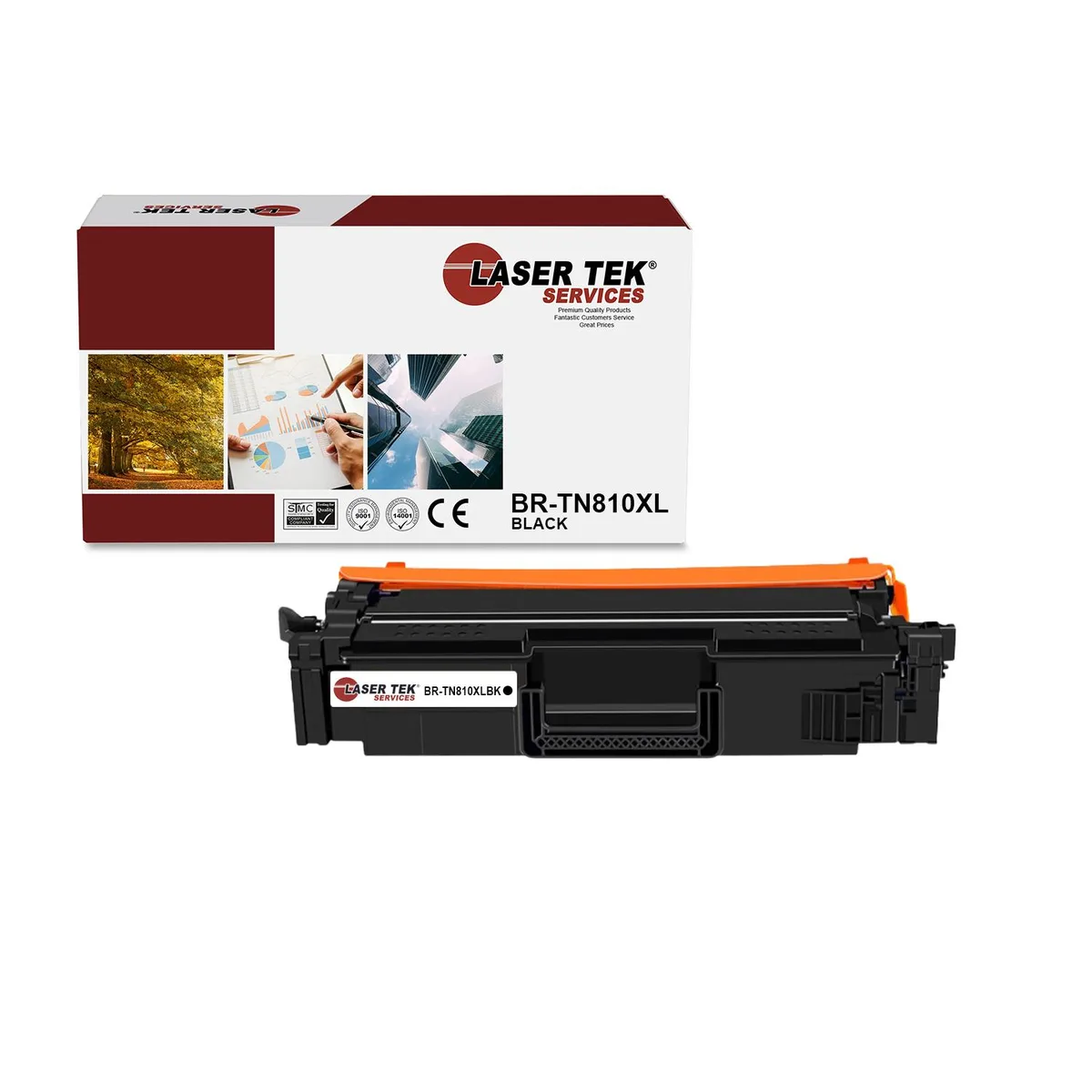 Laser Tek Services Laser Tek Services TN810XLBK Black Toner Cartridge 12000 Pages — product photo