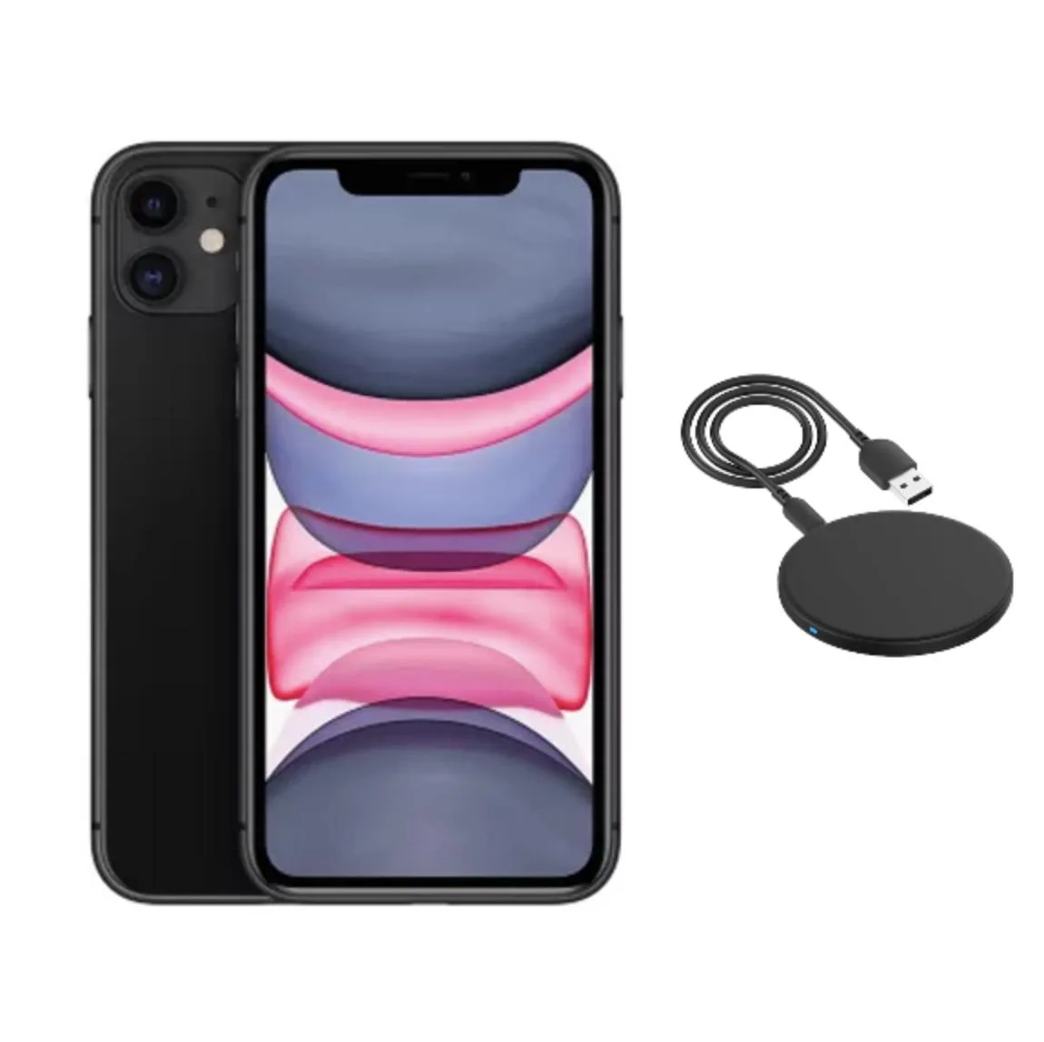 Apple Apple iPhone 11 A2111 128GB Black cell phones - unlocked — product photo