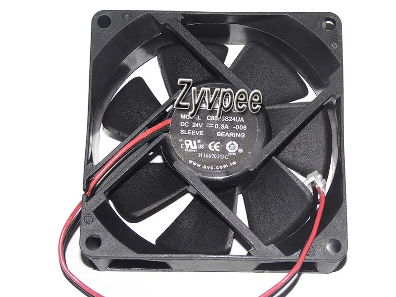 Zyvpee Zyvpee C8025S24UA 8025 DC24V .3A 2 Pin Case Fan — product photo