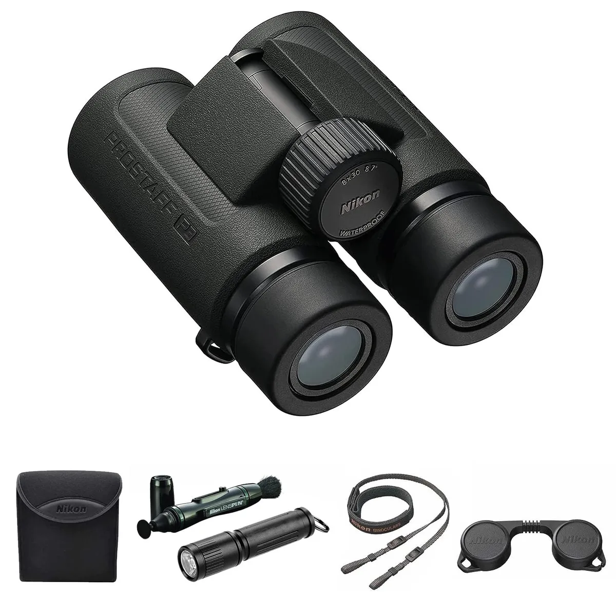 Nikon Inc Nikon PROSTAFF P3 16774 8x30 Binocular with Lens Pen and Flashlight Kit — product photo