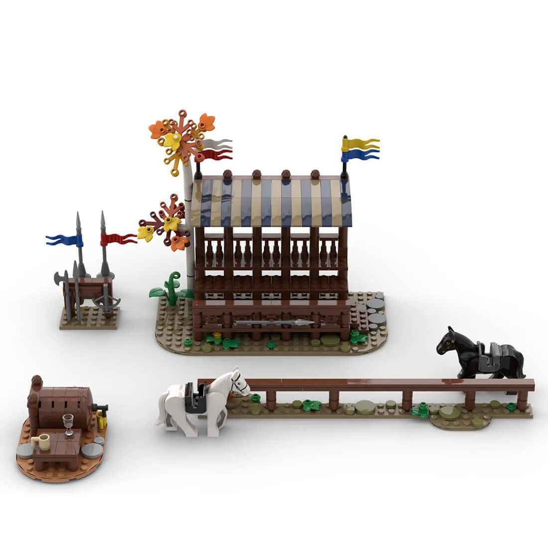 ZITIANYOUBUILD ZITIANYOUBUILD MOC-86887 Medieval Tournament 400 Parts Educational Building Set — product photo