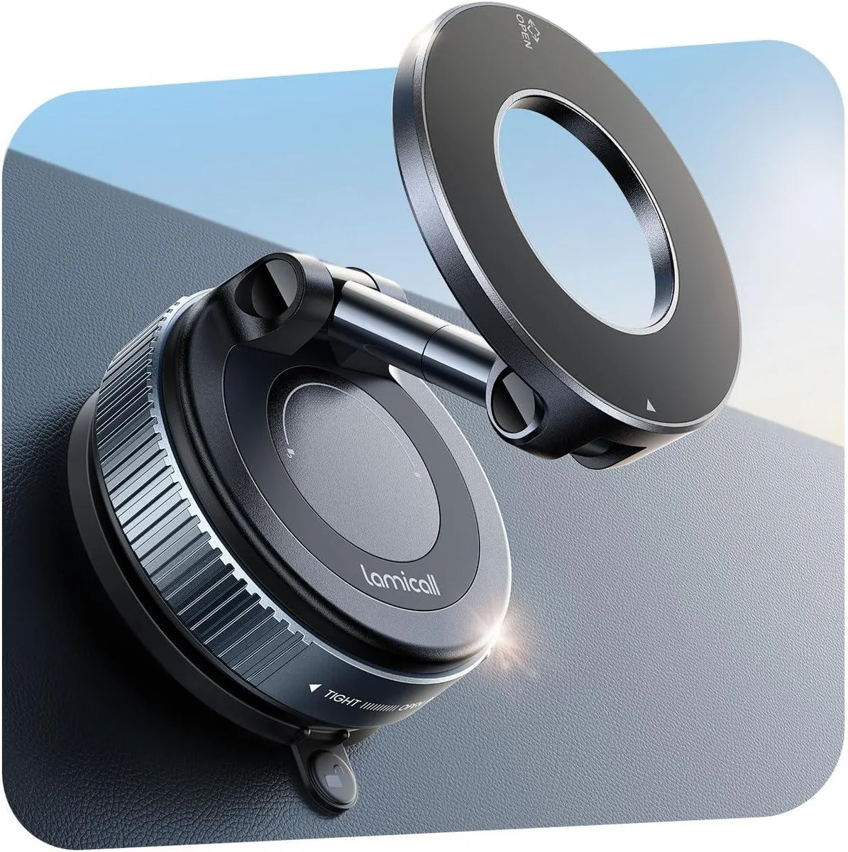 Keyence Keyence Phone Mount 360° Adjustable Suction Cup Magnetic 70 LBS iPhone 16 17 — product photo