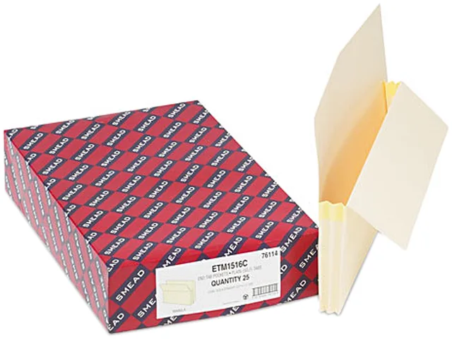 Smead Smead 76114 File Folder, Legal, 1.75" Expansion, Manila, 25/Box — product photo