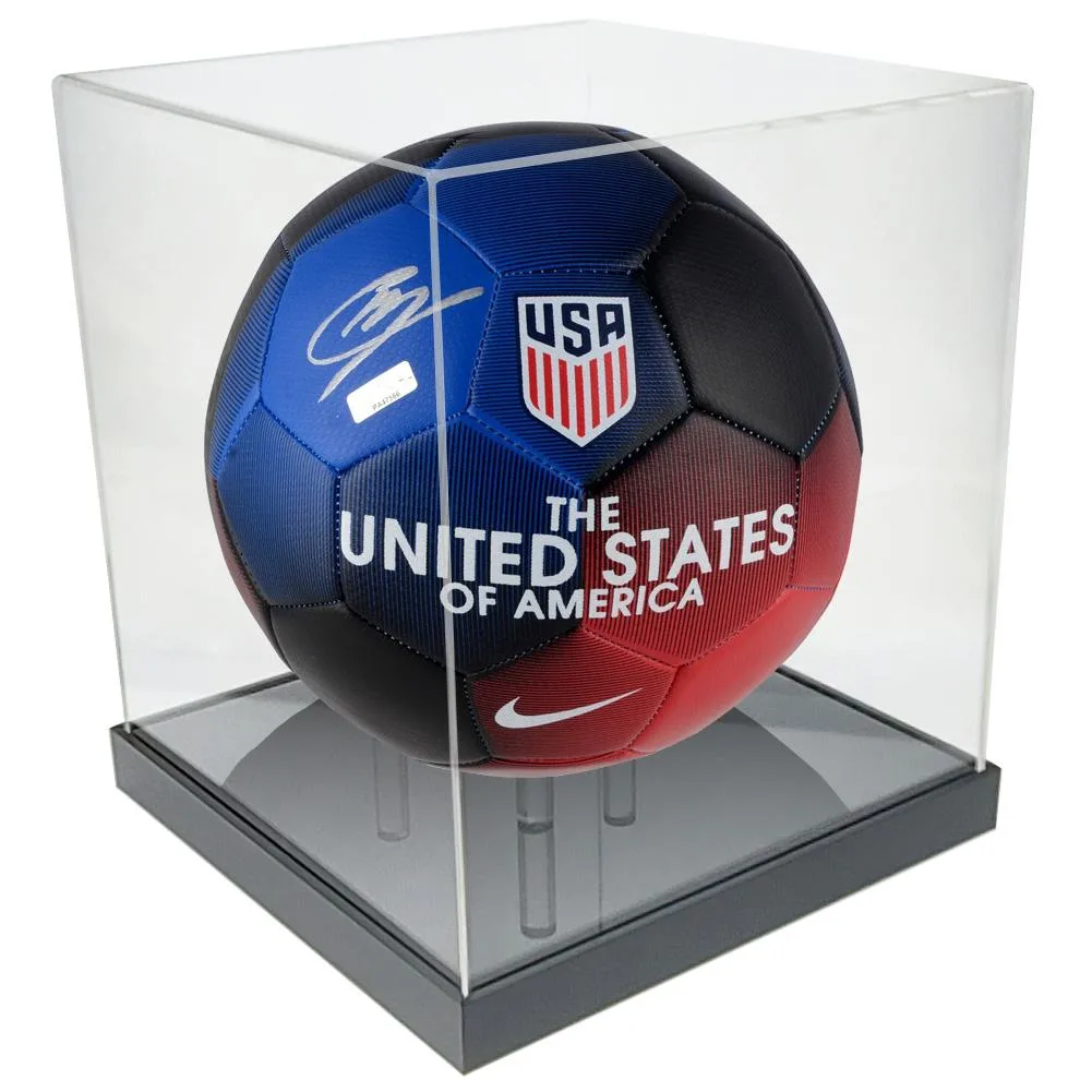 Vandue Corporation Vandue Corporation OnDisplay Deluxe UV-Protected Soccer Ball/Volleyball Display Case - Black Base — product photo