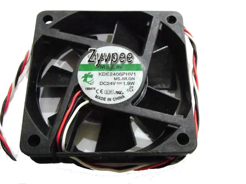 Zyvpee Zyvpee KDE2406PHV1 MS.AR.GN 60×15 mm 24 V 1.9 W 3-pin case fan — product photo