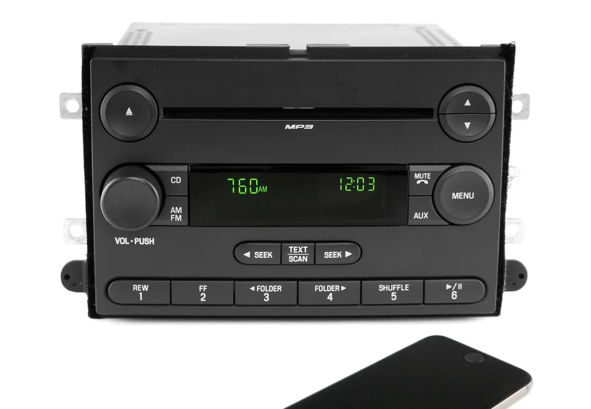1 Factory Radio 1 Factory Radio 6E5T-18C869-BF Receiver AM FM Mp3 CD Bluetooth 2006 Ford Fusion Mercury Milan — product photo