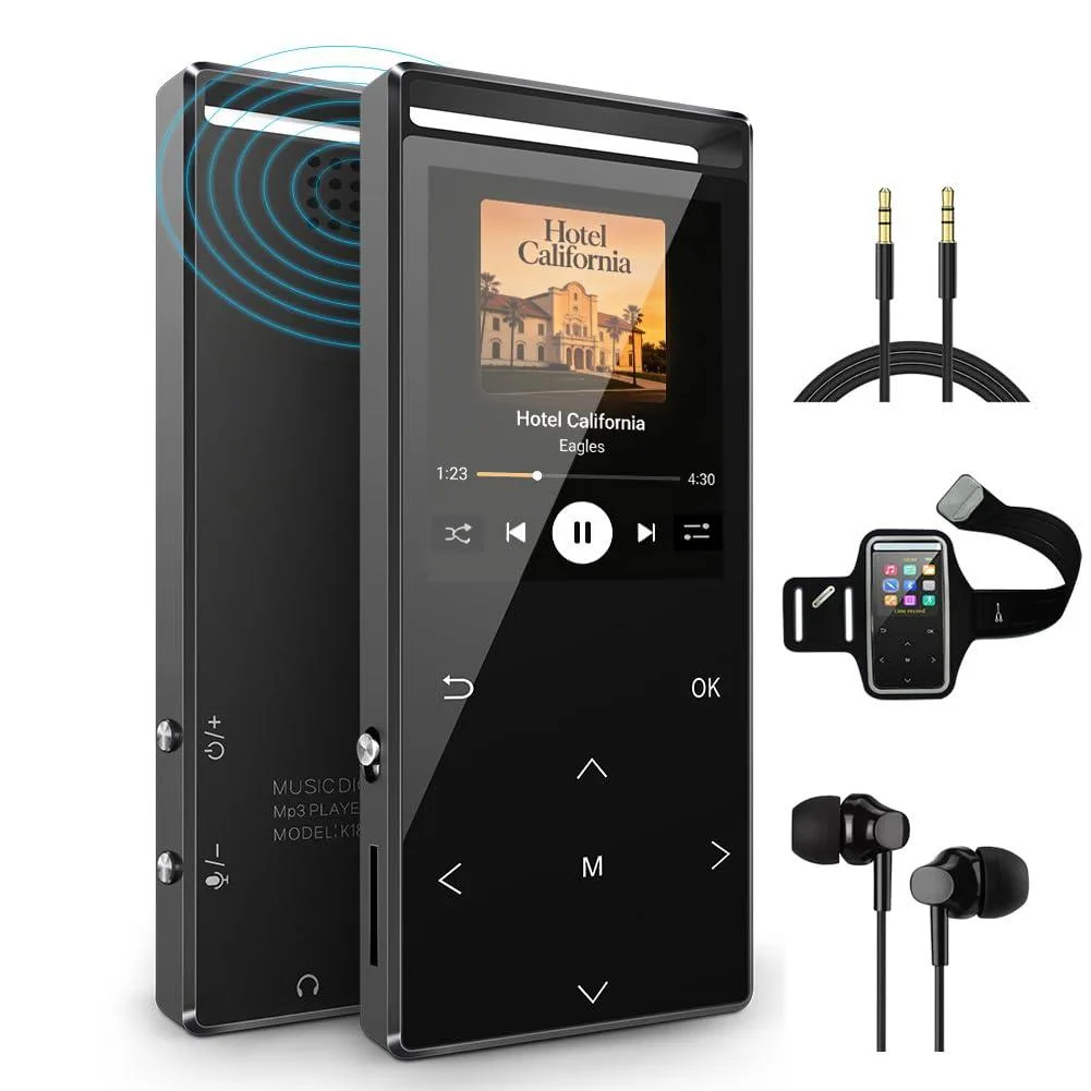  MUSRUN bluetooth MP3 player 64 GB 1.8" LCD Black Matt Bluetooth 5.2 — product photo
