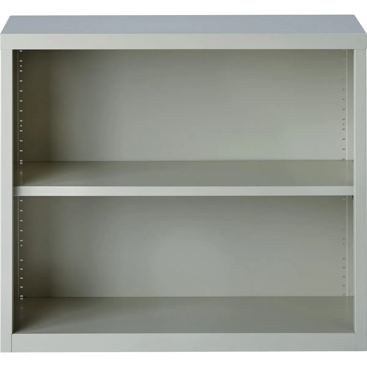 Lorell Lorell 41280 2-Shelf Steel Bookcase Light Gray 34.5Wx13Dx30H — product photo