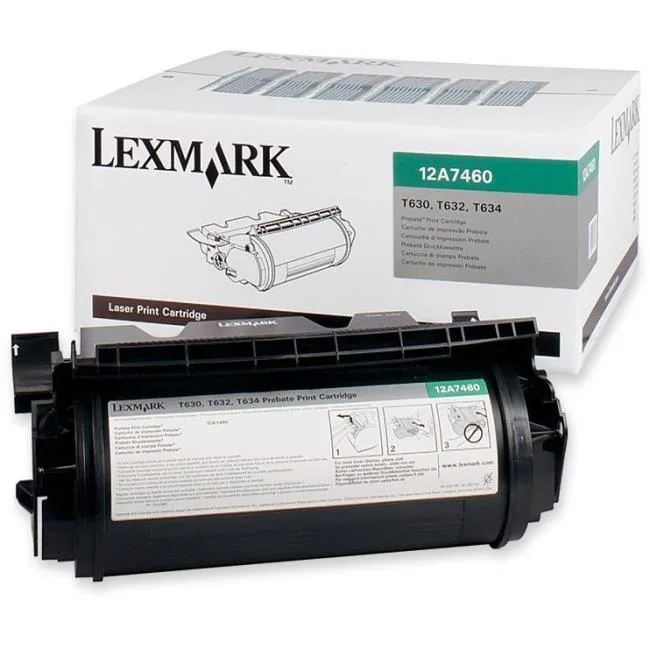 Lexmark Lexmark 12A7460 Black Toner Cartridge 5000 Pages — product photo