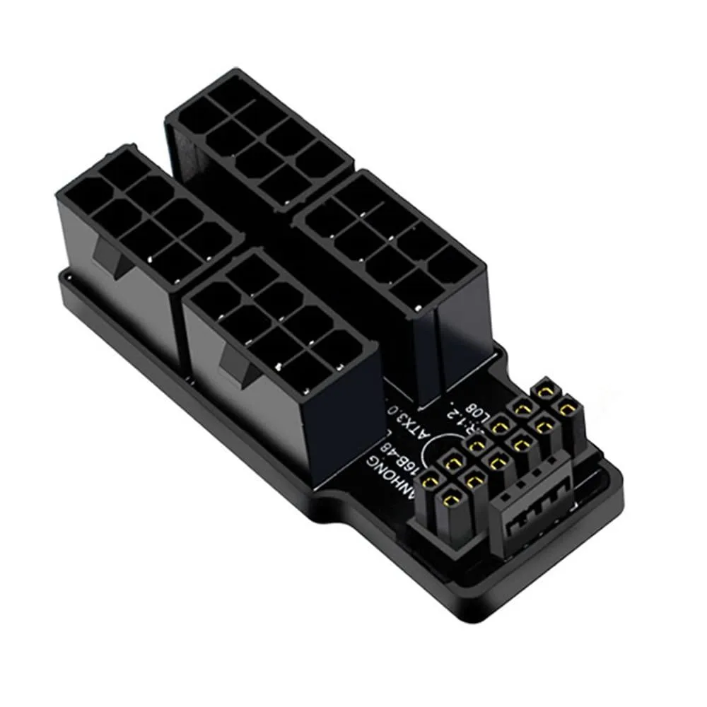 LORDWORLD LORDWORLD 12VHPWR ATX 3.0 PCIe 5.0 12+4 Pin to Four 8 Pin 90° Adapter — product photo