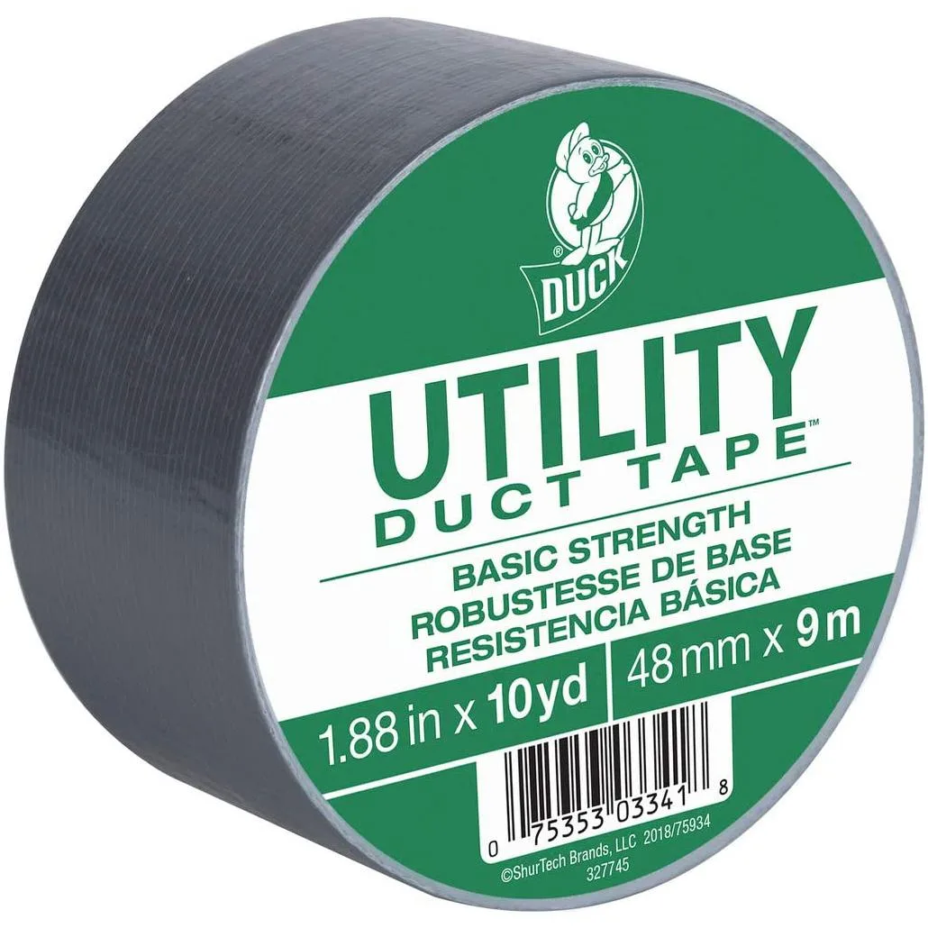 SHURTAPE TECHNOLOGIES, INC. SHURTAPE TECHNOLOGIES, INC. Duck Brand Utility Grade Duct Tape 1.88 in x 30 ft Silver — product photo