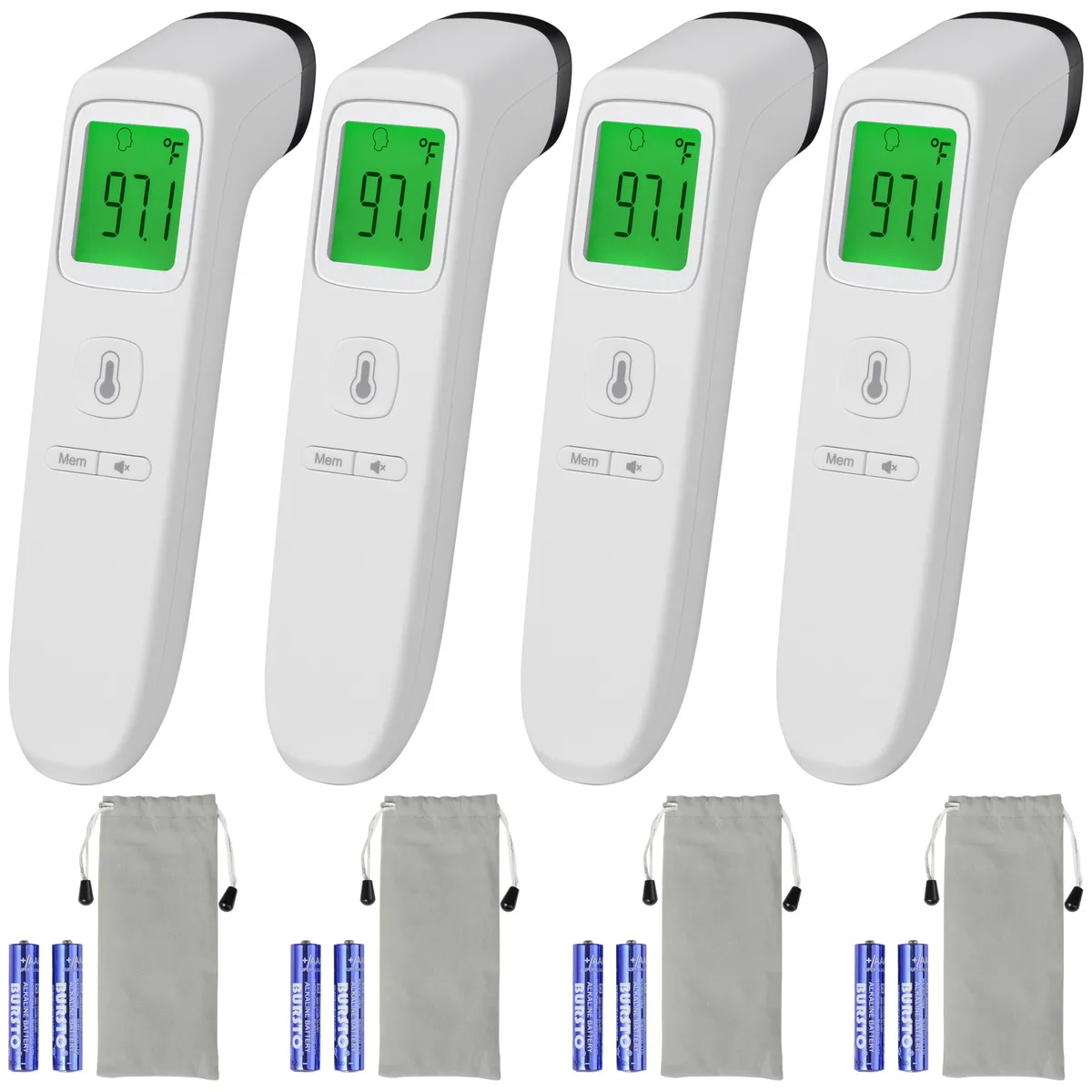 Yescom USA, Inc. Yescom USA, Inc. Non-Contact Thermometer 4 Pack 38TMT001-IR202X4 — product photo
