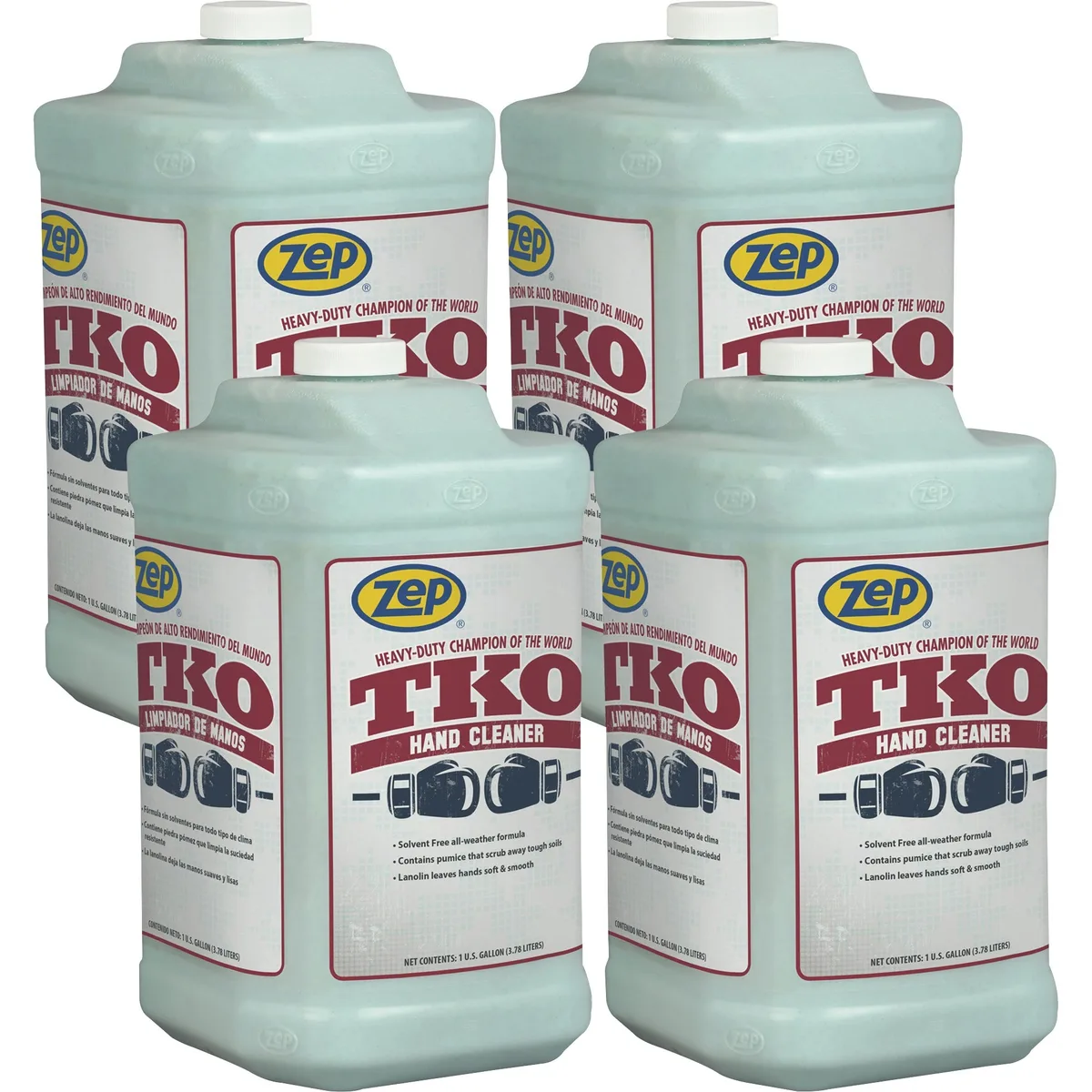 Zep Zep R54824CT TKO Hand Cleaner Lemon Lime 1 gal 3.8 L 4 Carton — product photo