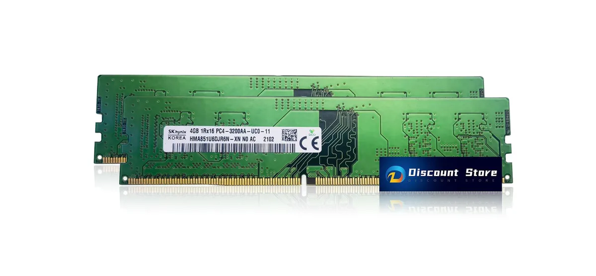 SK hynix SK hynix HMA851U6DJR6N-XN 8GB (2x4GB) DDR4-3200 desktop RAM — product photo