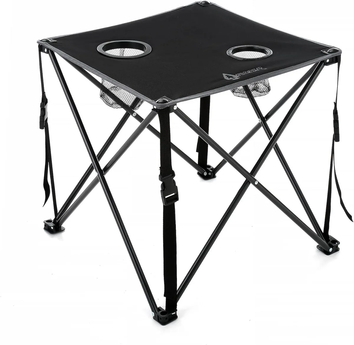 ARROWHEAD OUTDOOR ARROWHEAD OUTDOOR KKS0341U 26" Folding Table 2 Cup Holders 600D Canvas Camp Furniture — product photo
