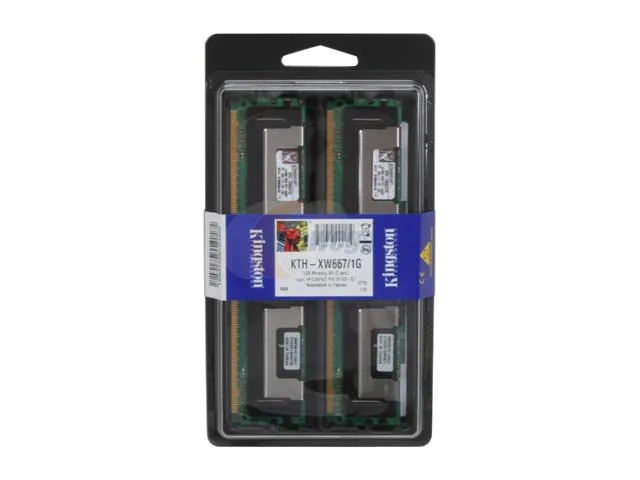 Kingston Technology Corp. Kingston Technology Corp. KTH-XW667/1G 1GB (2 x 512MB) DDR2 667 ECC Fully Buffered memory upgrade — product photo