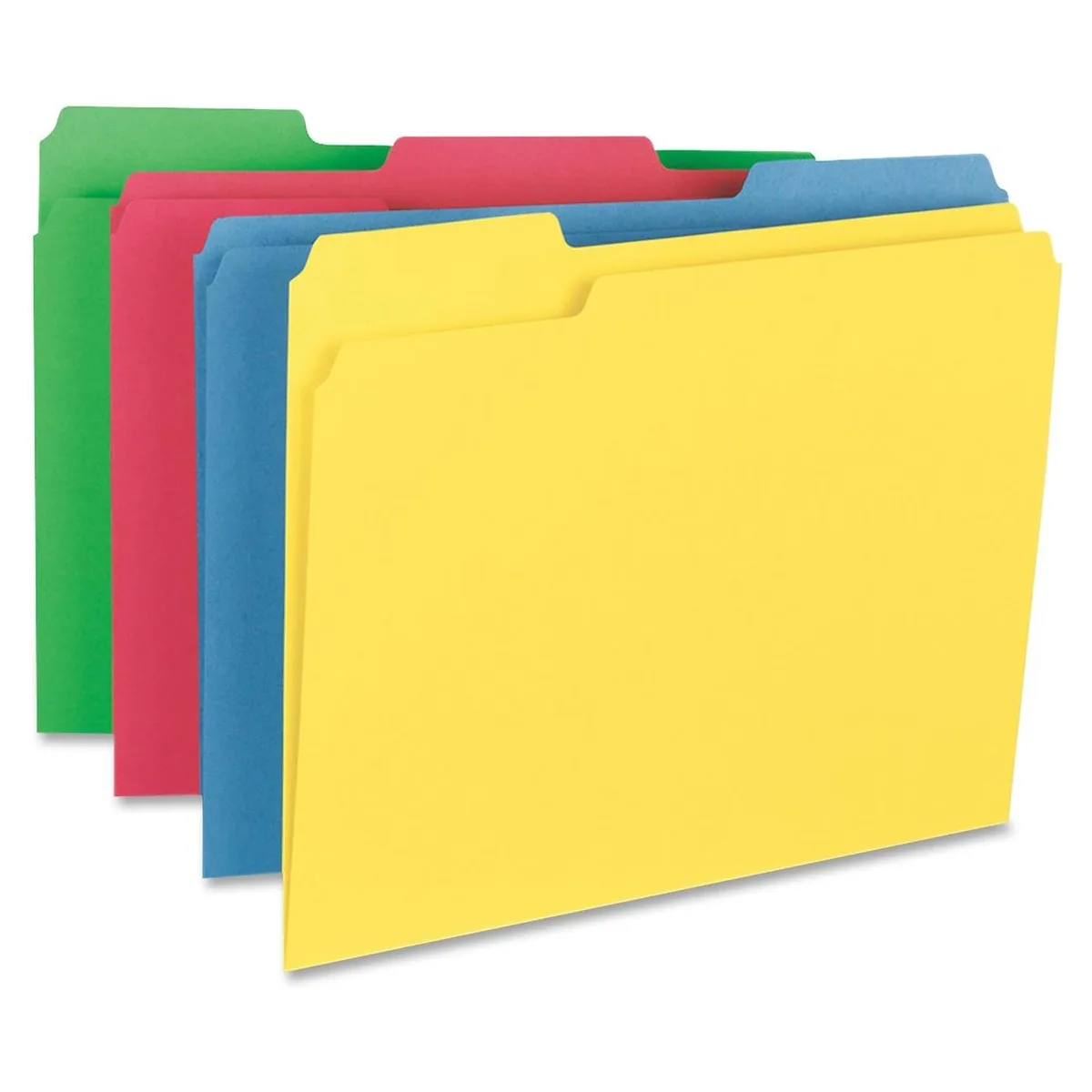 Box of 50 assorted colour 14pt file folders