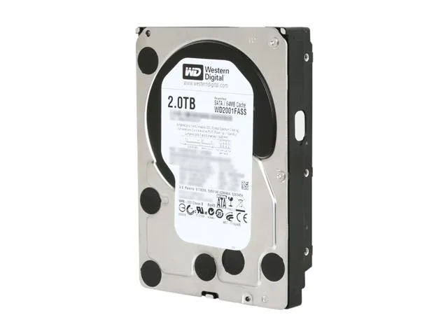 Western Digital Western Digital WD2001FASS 2TB 7200 RPM 64MB Cache SATA 3.0Gb/s 3.5" internal hard drive — product photo