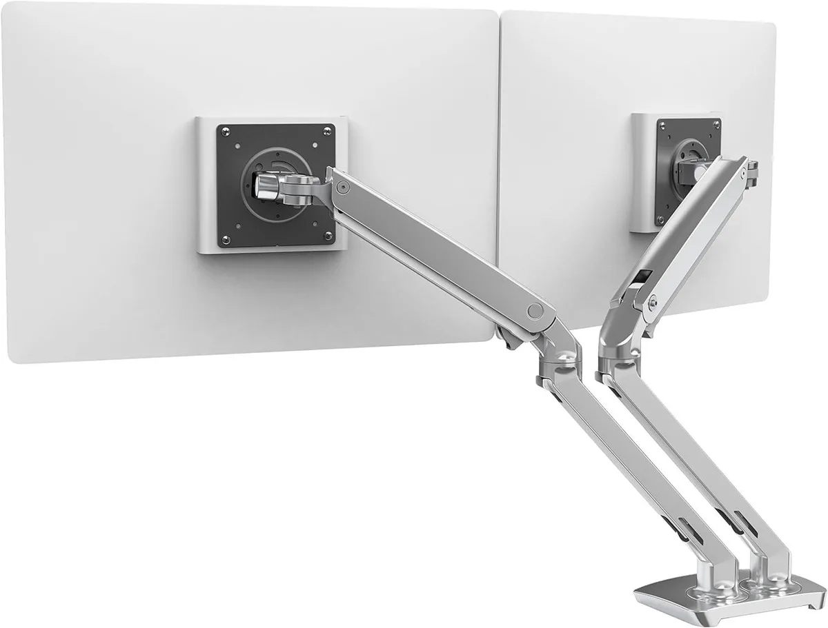 Ergotron Ergotron MXV Dual Monitor Arm Polished Aluminum office furniture — product photo