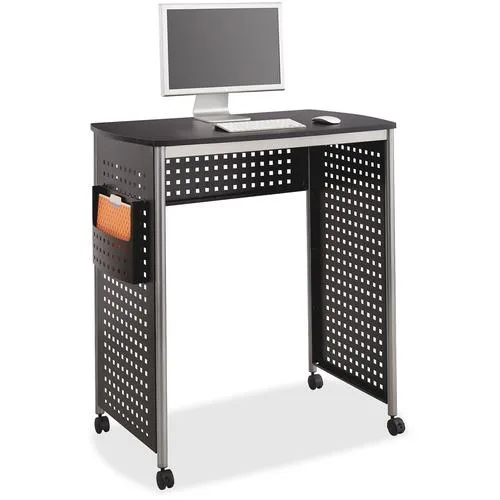 Safco Products Safco Products 1908BL Scoot Stand-Up Workstation 39 1/2w X 23 1/4d X 42h Black office furniture — product photo