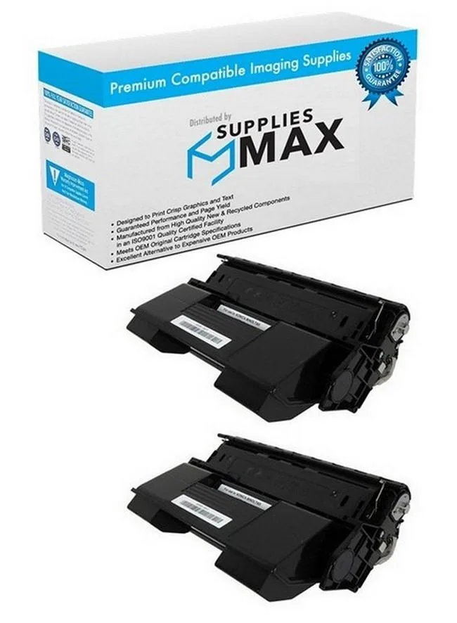 SuppliesMax SuppliesMax Compatible Black Toner Cartridge 2-Pack 19000 Pages TN-412BK A0FP013_2PK — product photo