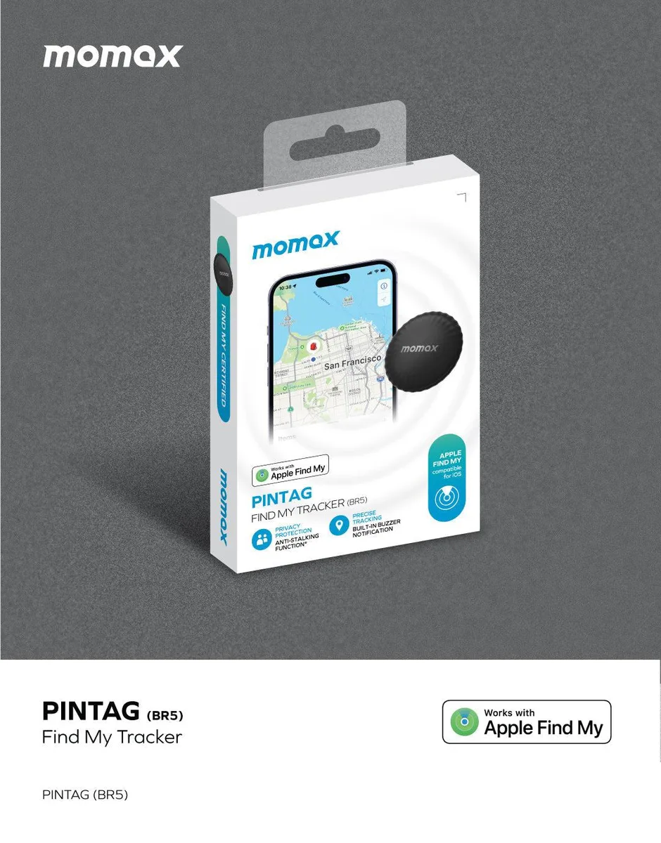 PBASK PBASK PinTag BR5 GPS Accessory Black 1.26 x 1.26 x .31 inches .02lb CR2032 365 days — product photo