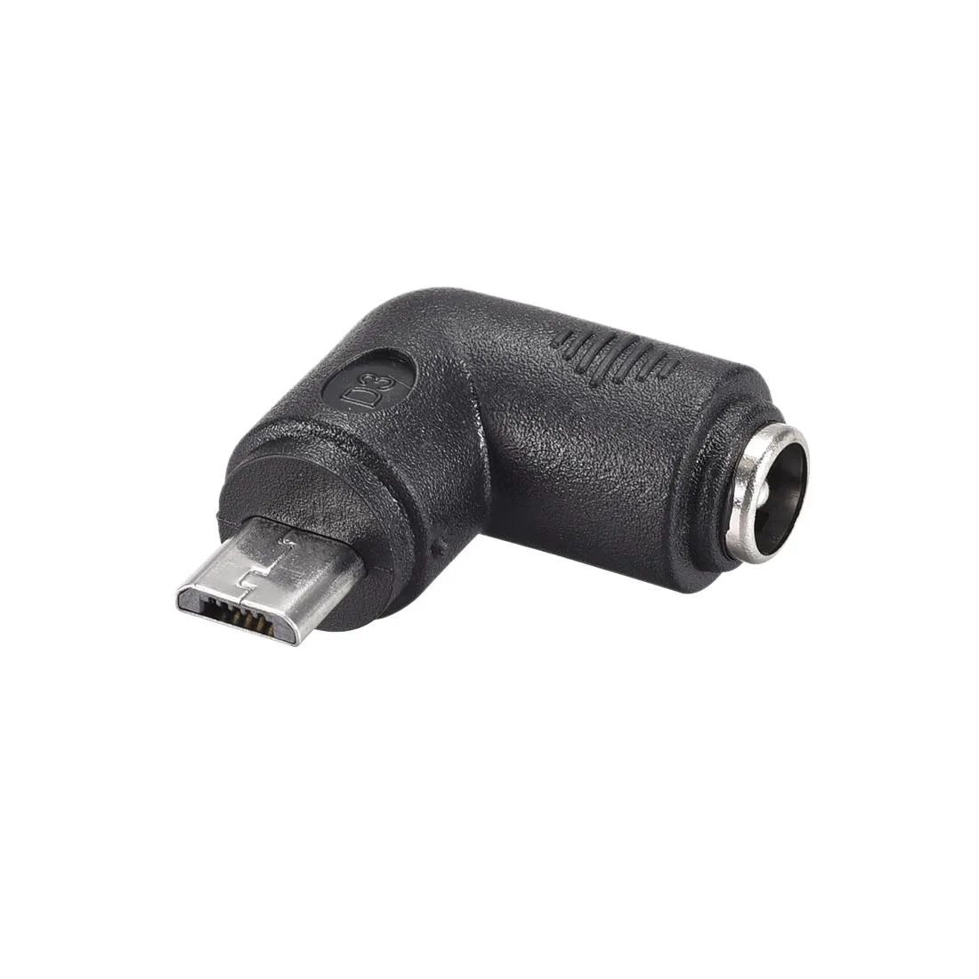 Unique-Bargains Unique-Bargains DC Power Connector 90° 5.5mm x 2.1mm Female to Micro USB Male — product photo