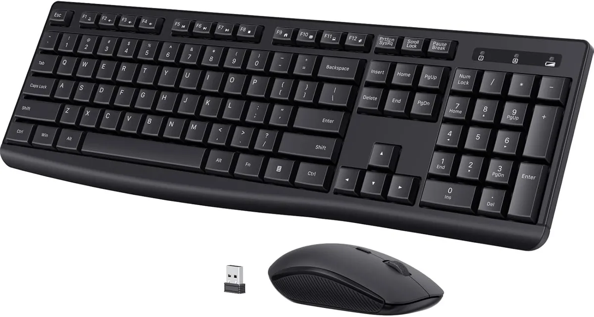 usbroway usbroway Wireless Keyboard and Mouse Combo 2.4 GHz Full-size 800/1200/1600 DPI — product photo