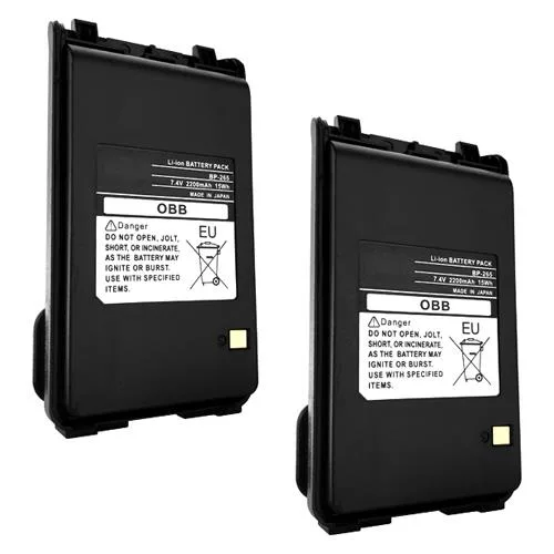 BatteryJack inc. BatteryJack inc. 2 x BP-265 7.4V 2200mAh Li-Ion two-way radio battery — product photo