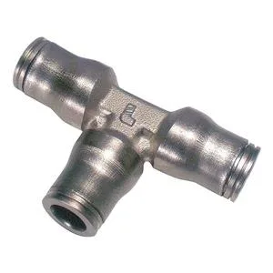 Legris Legris 3604 06 00 Push-Fit Tee Fitting 6mm Brass — product photo