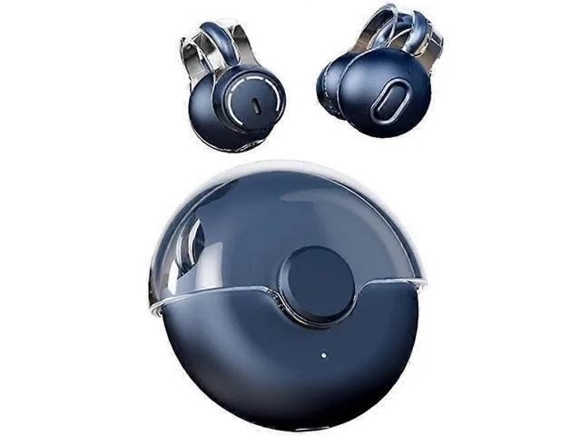 LORDWORLD LORDWORLD Blue Sports Open Ear Earbuds Wireless Clip-On Bone Conduction Headphones 5H Play — product photo