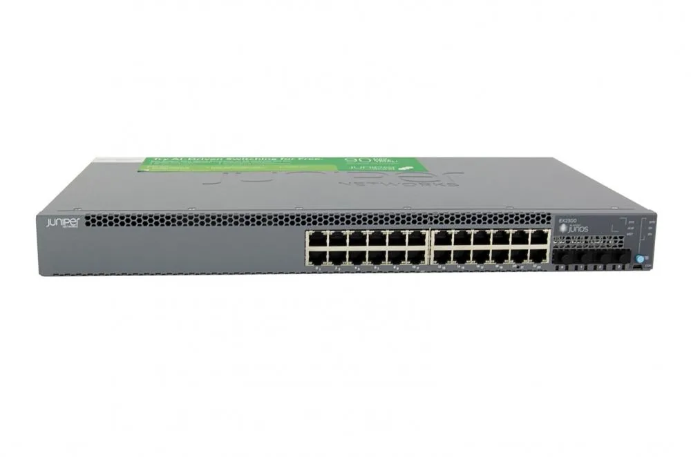 HPE Juniper Networking HPE Juniper Networking EX2300-24T-DC 24-port network switch — product photo