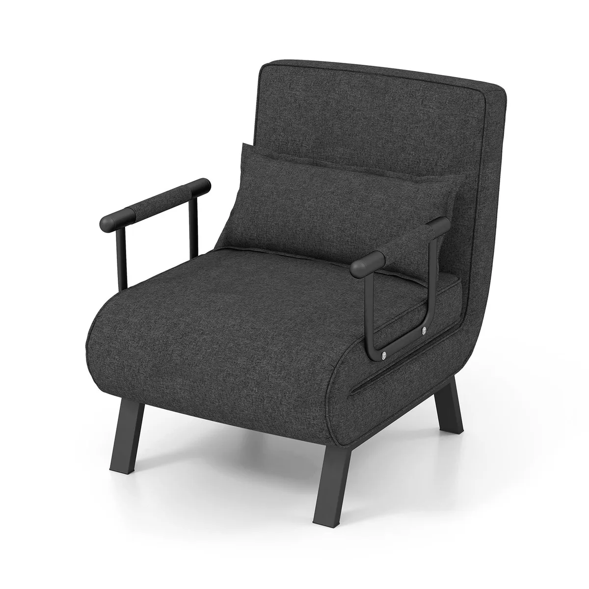 SlickBlue SlickBlue Folding 6-Position Convertible Sleeper Chair Grey — product photo