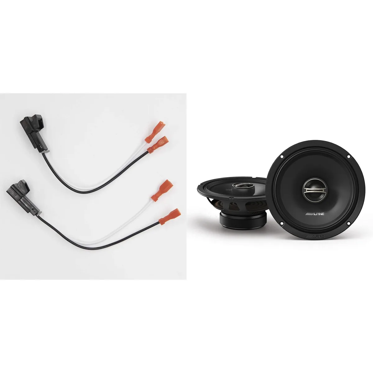 Alpine Alpine DM-65-G 6.5" coaxial speakers with GM wiring harness — product photo