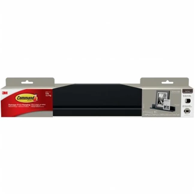 Slate picture ledge with ten adhesive strips