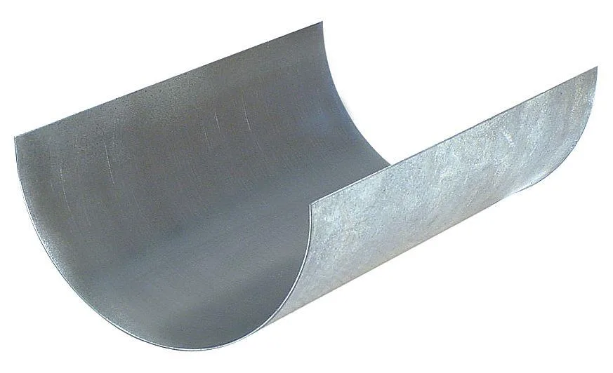 Galvanised carbon-steel insulation shield 18 in long for 5 in pipe