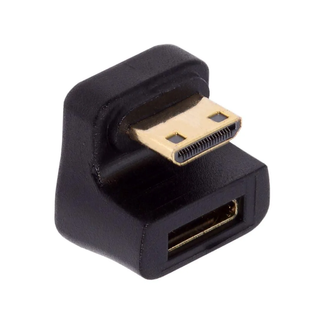 LORDWORLD LORDWORLD Mini HDMI Male to Female 180° Down Angled Adapter 8K@60Hz 4K@120Hz — product photo
