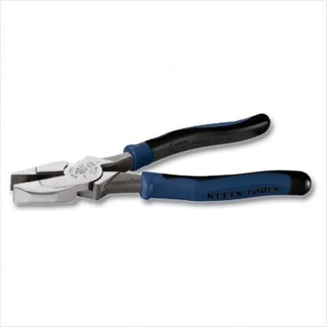 Black Klein Tools Journeyman sidecutting pliers with cross-hatched jaws and comfort grips