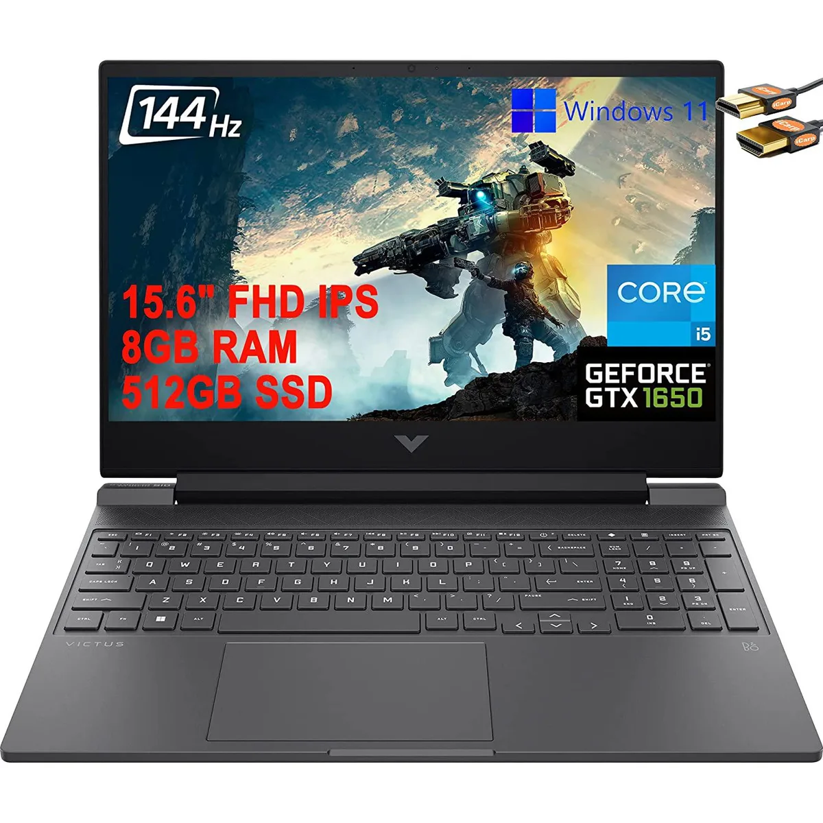 HP HP Victus 15 i5-12450H 8GB 512GB GTX 1650 gaming laptop — product photo
